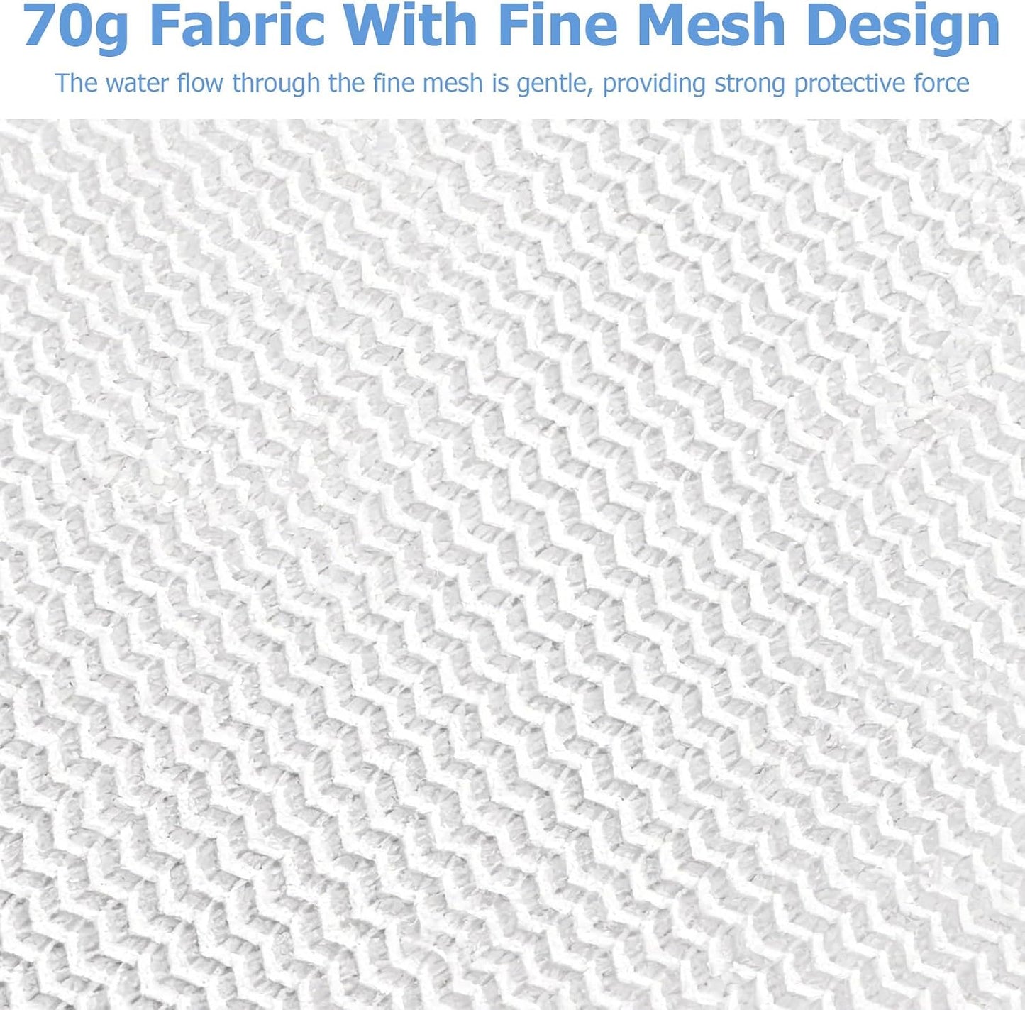4 Pcs Mesh Laundry Bags for Delicates - 20" x 16" 70G Fine Mesh with Manual-Lock Zipper, Wash Bags for Lingerie Bras Socks Jeans, Ideal for College Dorm Travel Home