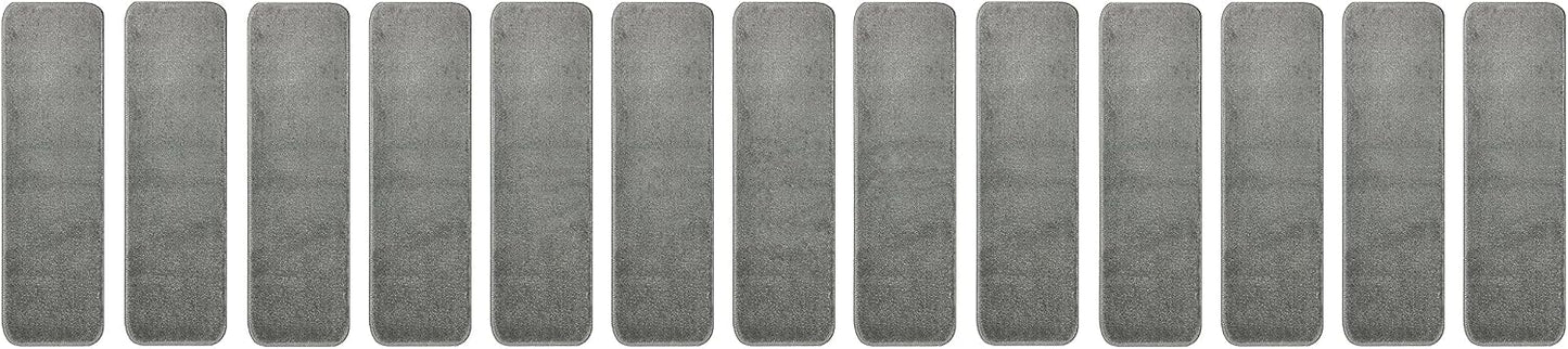 Comfy Collection Stair Tread Treads Indoor Skid Slip Resistant Carpet Stair Tread Treads Machine Washable 8 ½ inch x 30 inch (1 Piece, Beige)