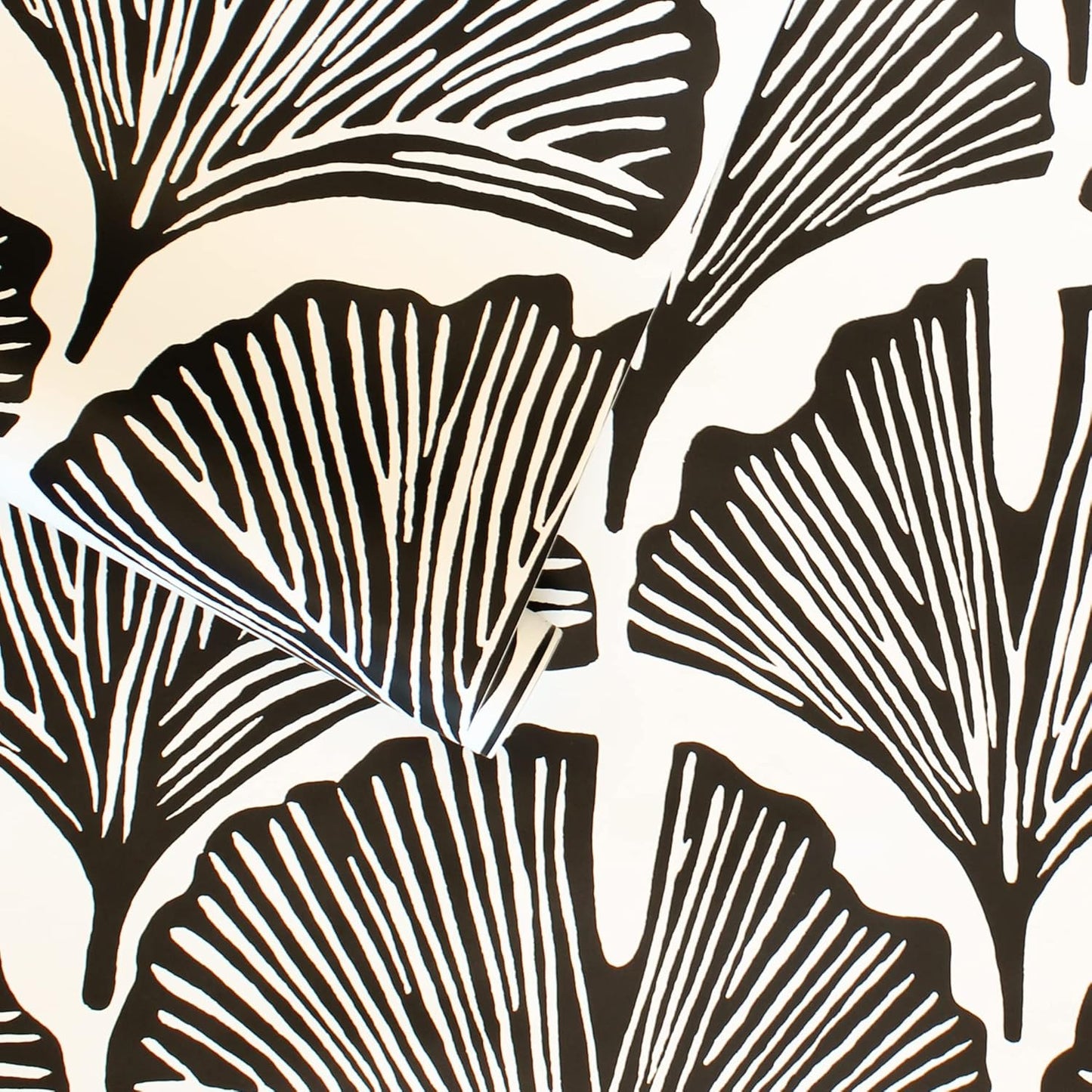 Tempaper x Novogratz Waverly Blue Feather Palm Removable Peel and Stick Wallpaper, 20.5 in X 16.5 ft, Made in The USA