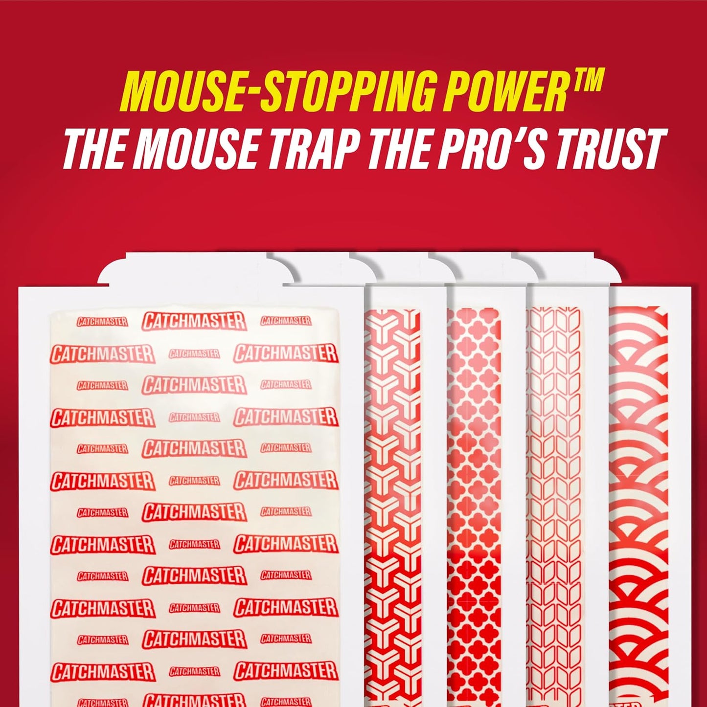 Catchmaster Compact Sticky Insect & Mouse Traps 75-Count, 3.5"x7" Glue Boards for Mice & Insects, Ultra Sticky Mouse Traps Indoor for Home Use in Garages, Basements & Attics, Capture in Tight Places