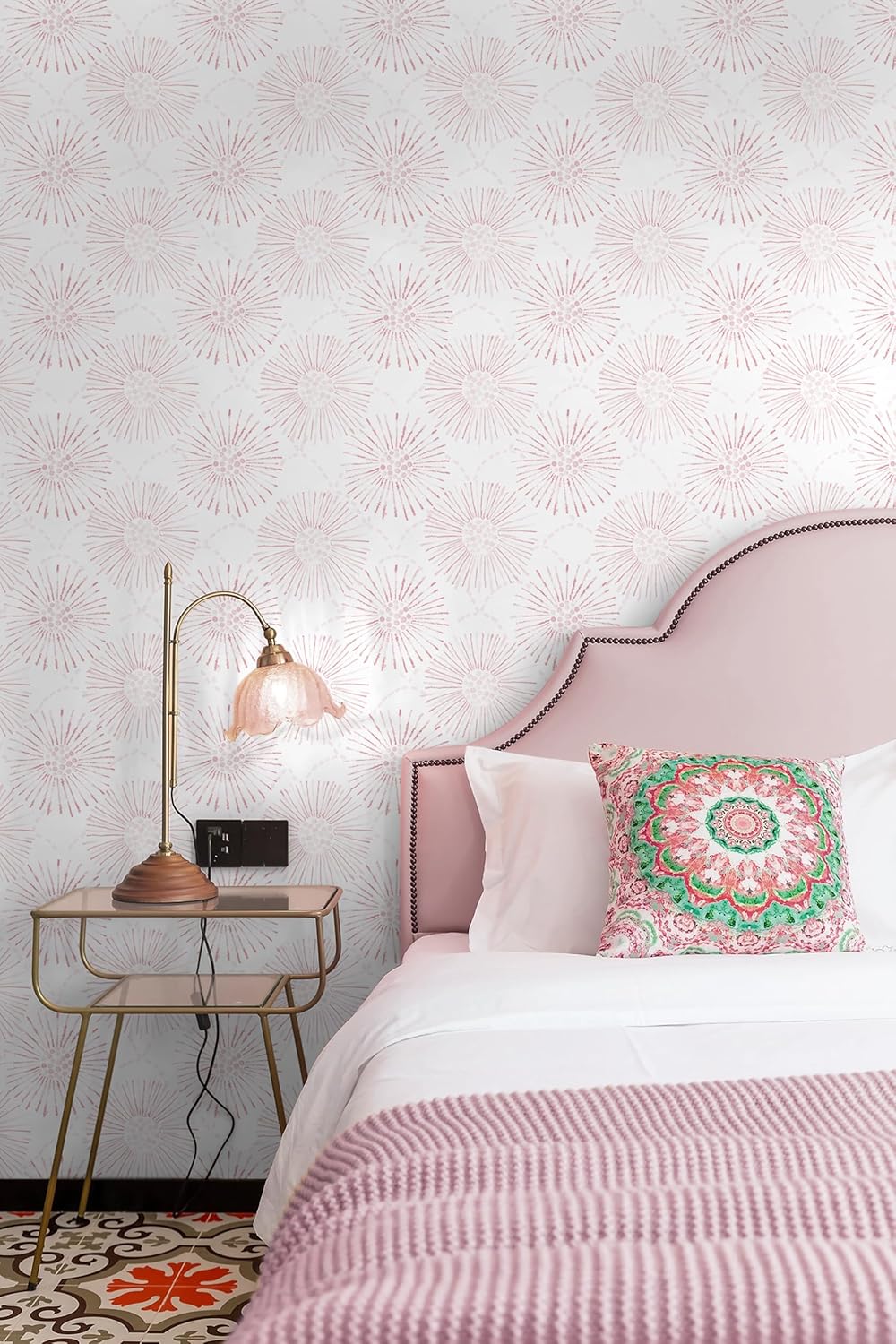 Boho Wallpaper Neutral Peel and Stick Wallpaper 78.7"x17.3" Geometric Wall Paper Beige and White Contact Paper Textured Removable Vinyl Waterproof for Bedroom Farmhouse Kitchen Bathroom