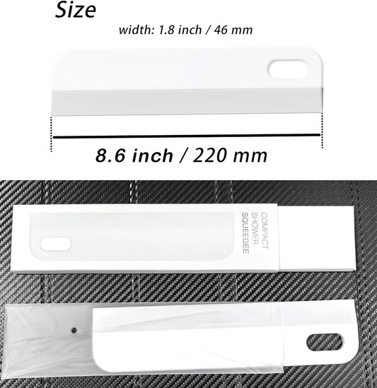 Mini Soft Rubber Window Squeegee Window Scrubber Scraper Glass Cleaning Squeegee Tool for Glass,Shower Door,Mirrors,Bathroom,Kitchen Countertops,Car Windshield