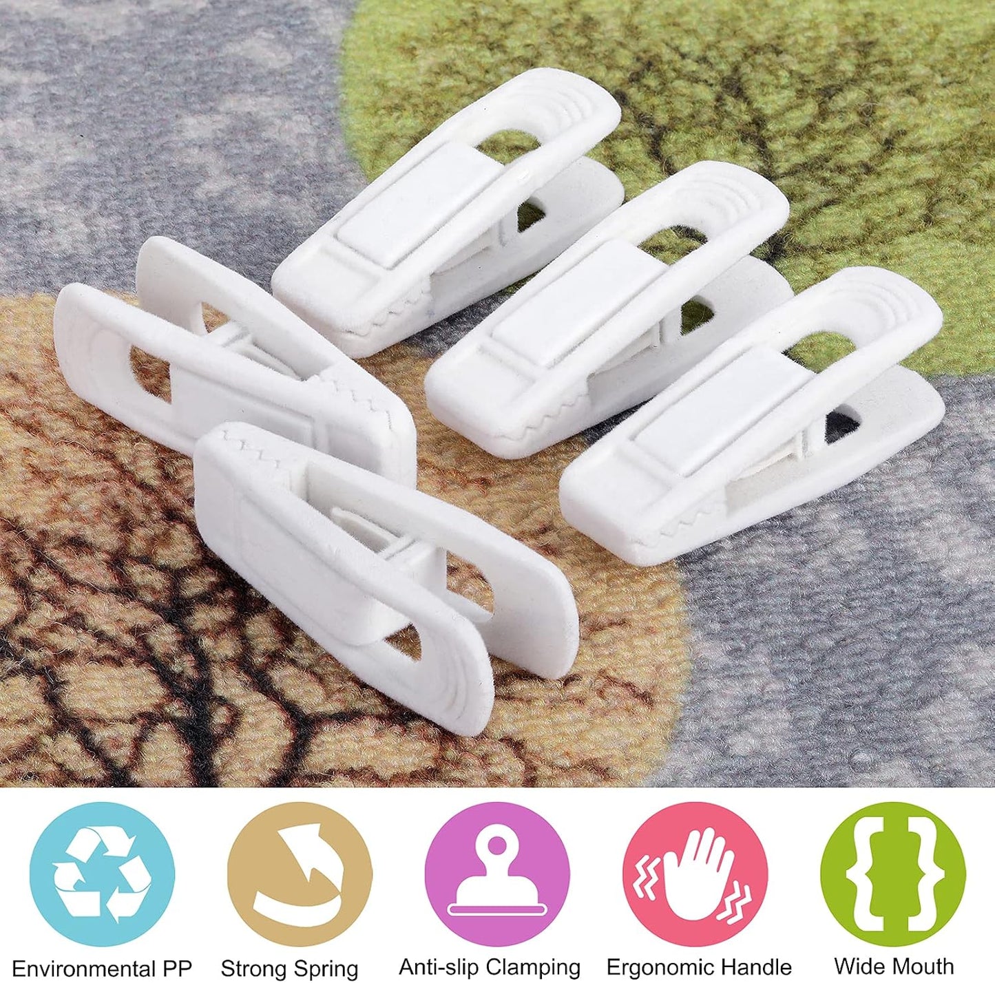 Tinfol Velvet Hanger Clips, 24 Pack Black Pants Hangers Clips, Large Opening Clothes Pin, Strong Finger Flocked Clip Perfect for Use with Slim-line Clothes Velvet Hanger