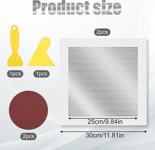 10 X 10 Inch Drywall Repair Patch, 6 Pack Drywall Repair Kit Large Hole PatchRepair for Drywalls Heavy Duty Self-Adhesive Mesh Drywalls Patch Kit, Wll Patchs Sheetrock Repairs for Drywall-Plaster Wall