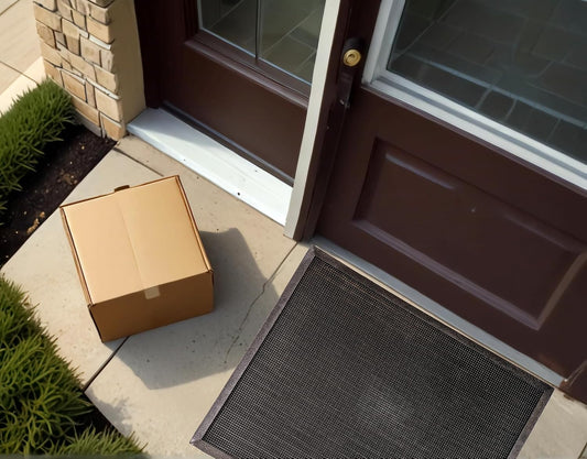 Durable Corporation Heavy Duty Rubber Fingertip Entrance Mat, Outdoor Doormat with Dirt Trapping Surface, Non-Slip Rubber Door Mat, Black, 32" x 39"
