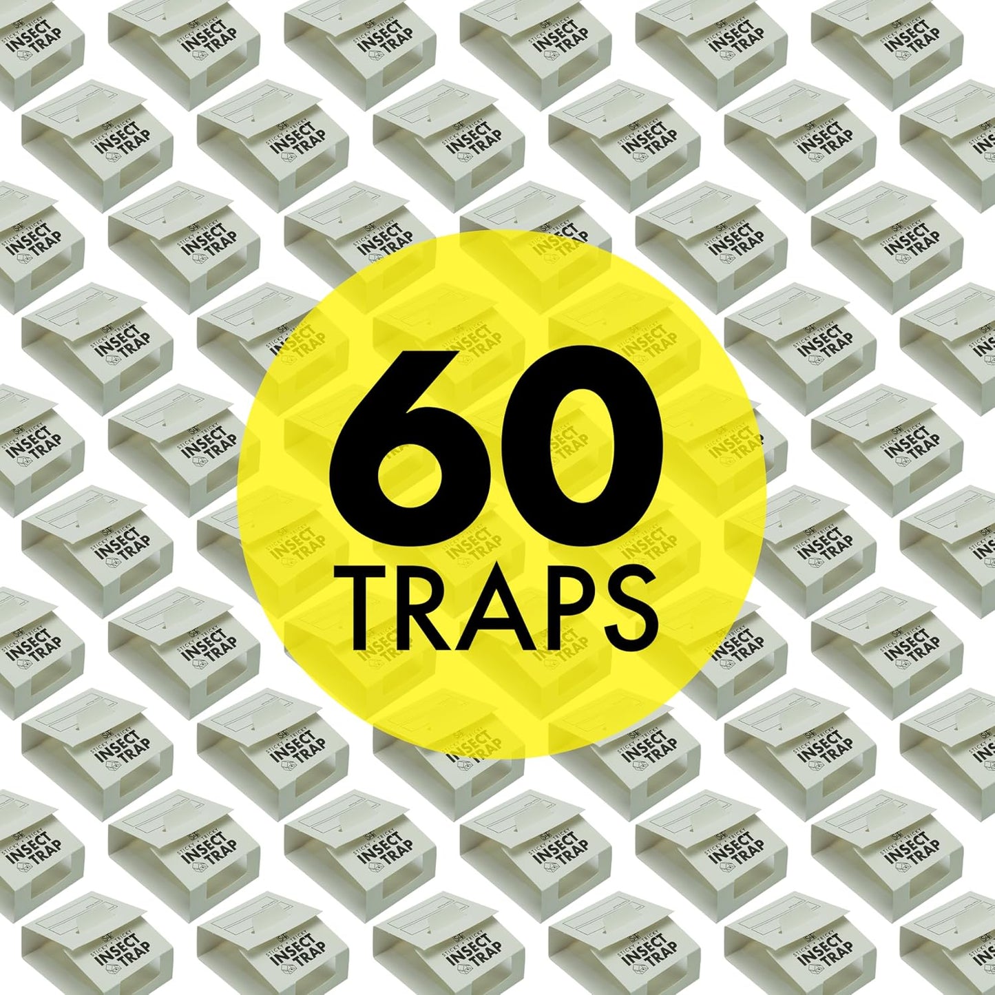 S&T INC. 30pk Insect Traps, Brown Recluse, Hobo Spiders, Black Widows, White, 30 Count