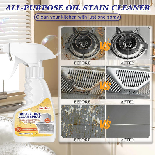Kitchen Heavy Duty Cleaner Spray,All-Purpose Oil Stain Cleaner,Kitchen Oil Remover Degreaser Spray,All-Purpose Cleaner and Degreaser,Grease Bathroom