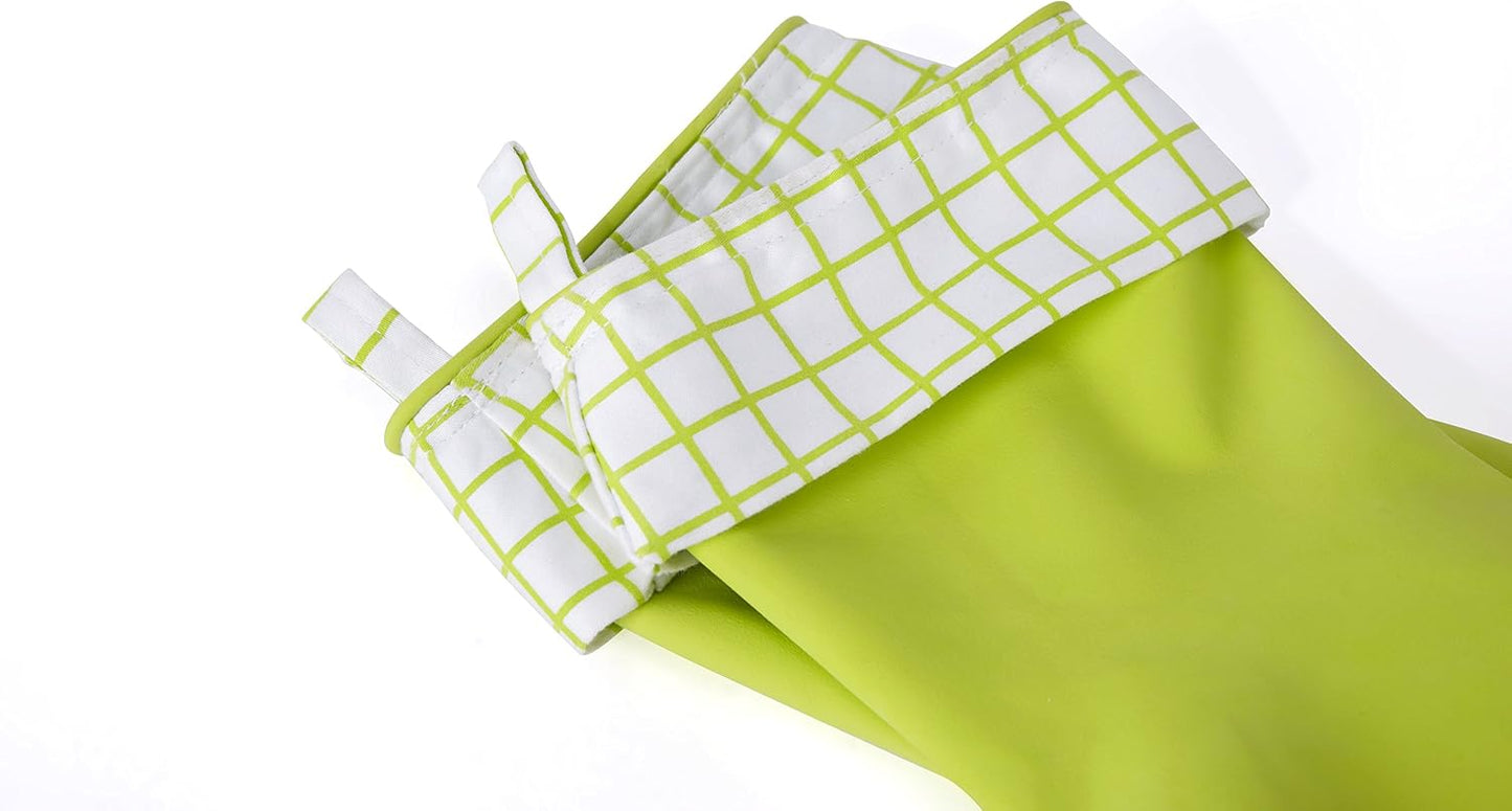 Full Circle Splash Patrol Natural Latex Cleaning Gloves Large - Eco-Friendly, Durable, Kitchen, Bathroom, Household Cleaning - Gray
