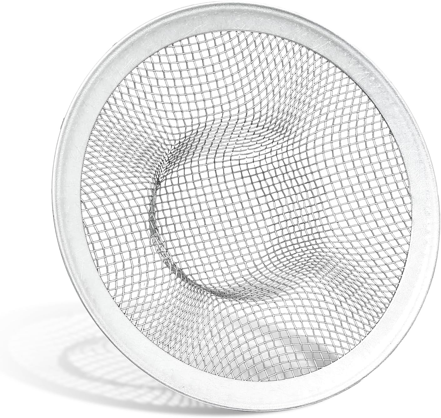 Piutouyar 2 Pack Stainless Steel Kitchen Sink Strainer, 3.5 Inch Diameter Mesh Basket Large Round Filter Kitchen Drain Strainer Food Catcher for Bathroom Bathtub Wash Basin Garbage