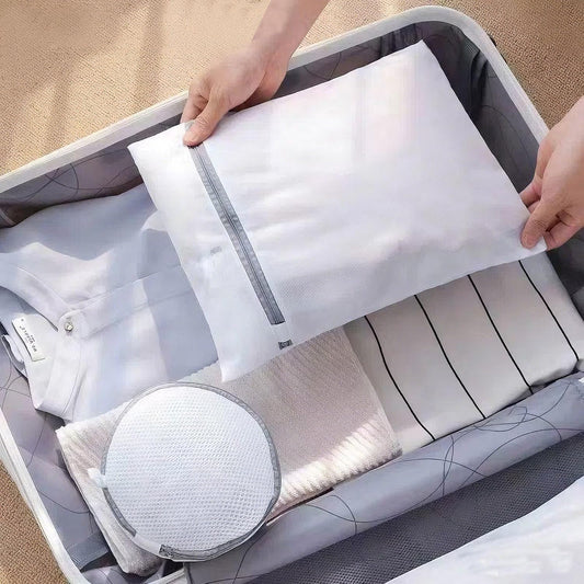 Mesh Laundry Bags 5 Pcs, with Sturdy Zipper Openings, Protect Delicate Clothes, Travel Storage Organize Bag, Clothing Washing Bags for Laundry and Storing Various Types of Clothes