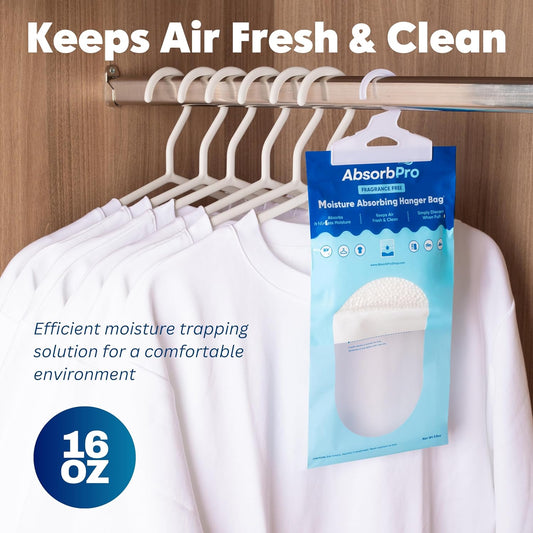 Absorb Pro - Moisture Absorber Tub with Activated Charcoal - 3-Pack - 18 oz Disposable Odor Eliminator Box & Dehumidifier for Garage, Home, Kitchen, Bedroom, Bathroom, Closet, Cars, and Boats