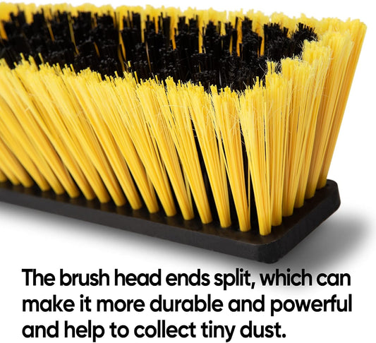 Yocada 24 Inch Large Broom Outdoor Heavy Duty Brush Outdoor Stiff Bristles for Cleaning Patio Garage Deck Concrete Wood Stone Tile Floor 65 Inch Long