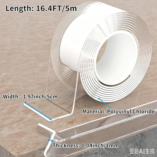 2Pcs 16.4FT Edge Corner Protector Baby Proofing, Soft Clear Corner Protectors for Kids, Furniture Table Corner Guard Child Proof Corner Bumper for Tables, Drawers, Wall, Width 2 in, Thickness 0.2 in