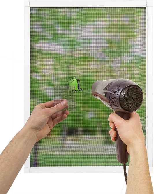 ScreenMend Window Screen Repair Kit, 5" x 7" Patch, Silver-Gray