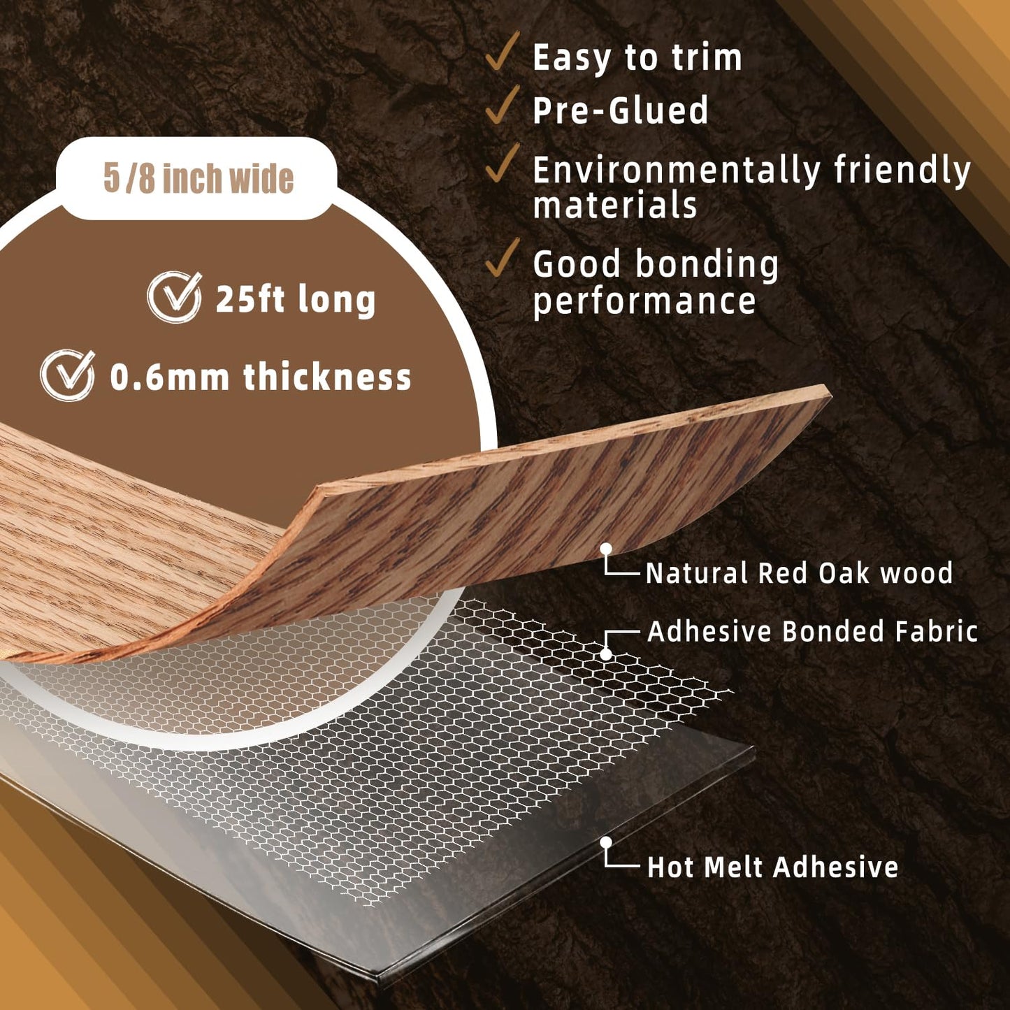 GSCIT Club Wood Grain Repair Tape, 2.4 inch X 15ft Self Adhesive Maple Grain Repair Patch for Tables, Chairs, Baseboards, Doors, Windows, Floors, Handicraft DIY. - Colors B