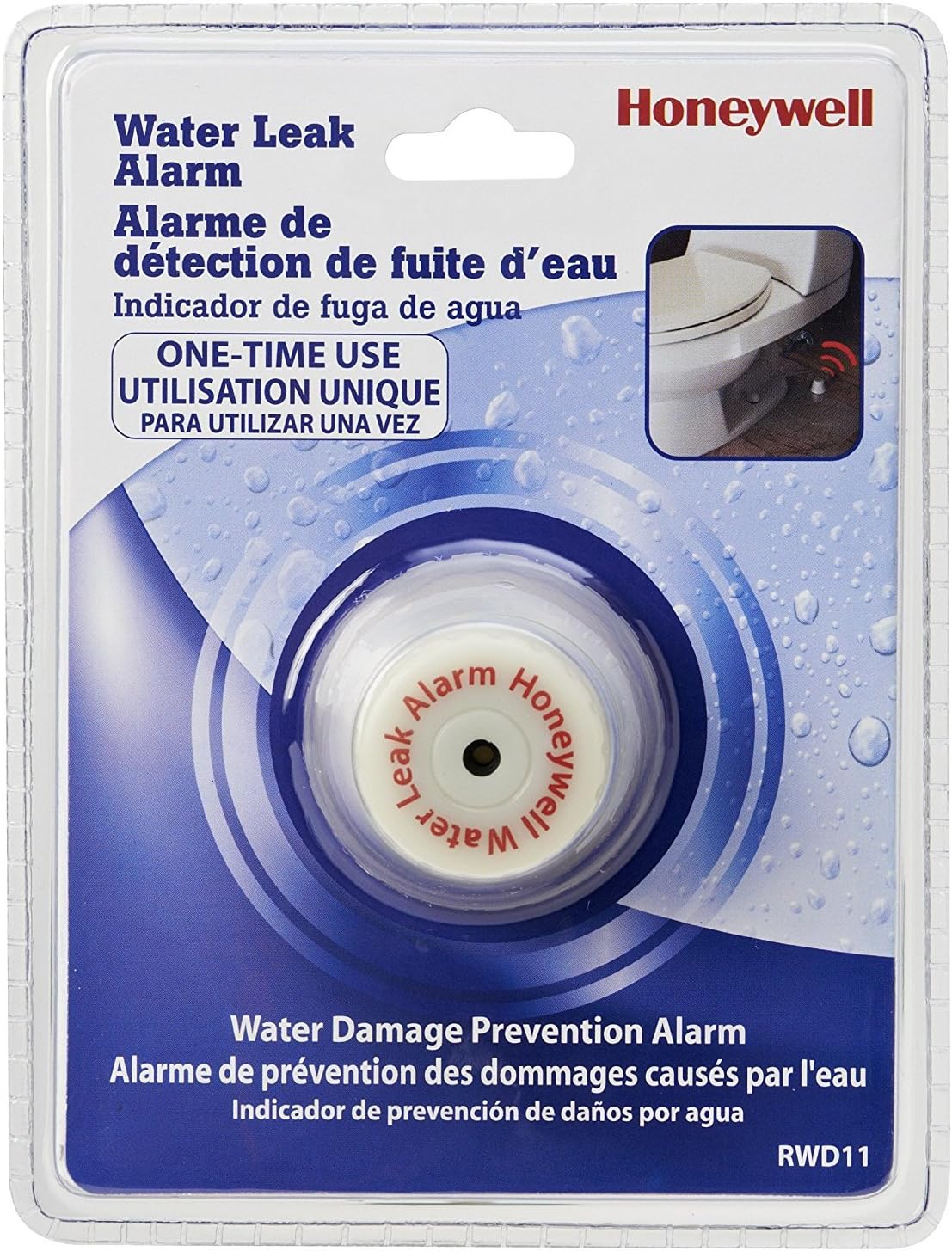 Honeywell RWD11 Water Alarm,White