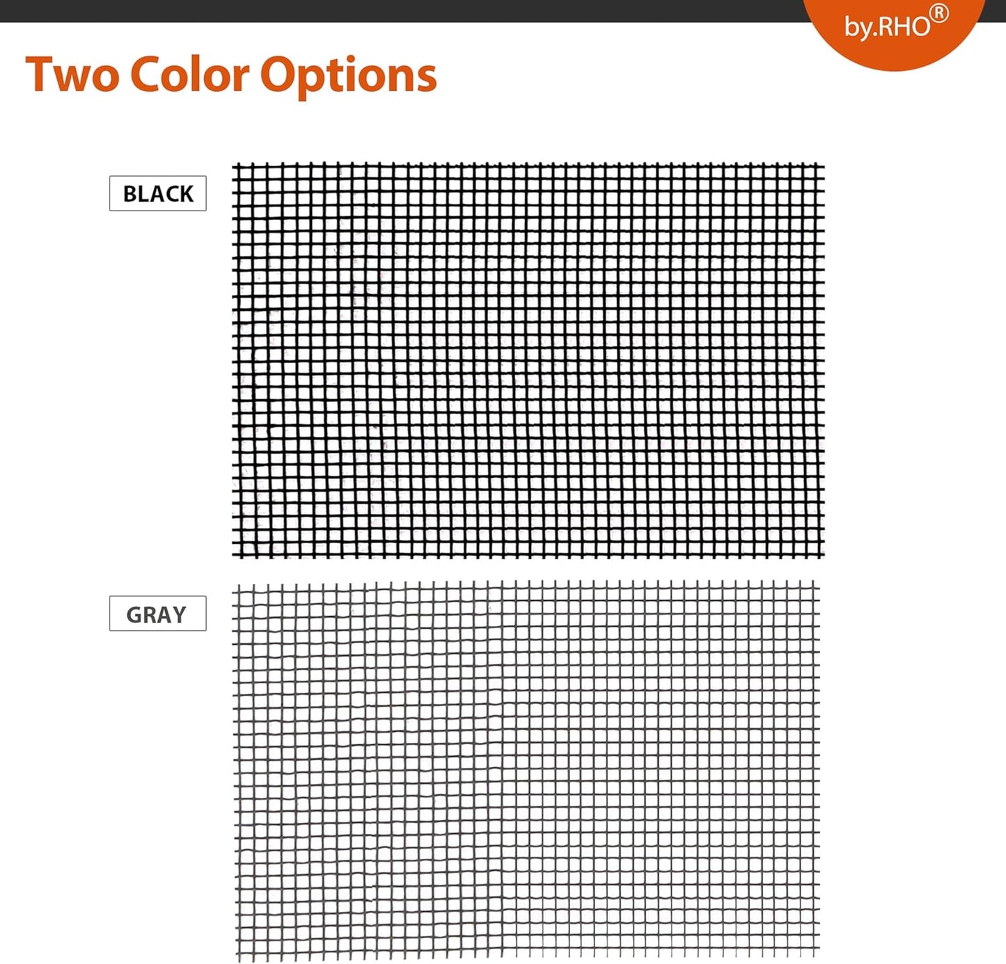 by.RHO Window Screen Repair Kit Tape. Black XL(15FT). 3-Layer Strong Adhesive & Waterproof Fiberglass Covering Wire mesh Repair for Window Screen and Screen Door tears Holes Screen Repair kit