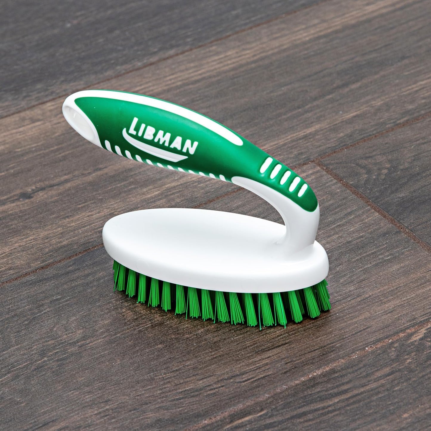 LIBMAN Small Scrub Brush - Heavy Duty Scrub Brush with Strong Stiff Bristles - 3 Pk Durable Cleaning Brushes for Cleaning Bathroom, Kitchen, Floor, Shower, Sink, Tub, Carpet - PET Bristles