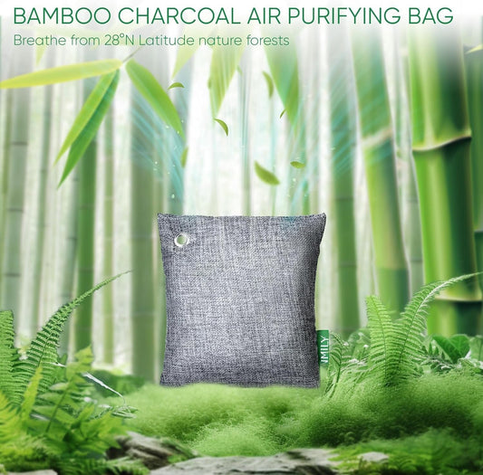 Innmily Activated Charcoal Odor Absorber, Odor Eliminator for Strong Odor,Bamboo Charcoal Air Purifying Bags for Shoe Home Car Closet Pet, Sneaker Deodorizer, Smoke Room Deodorizer(10 x 100g)