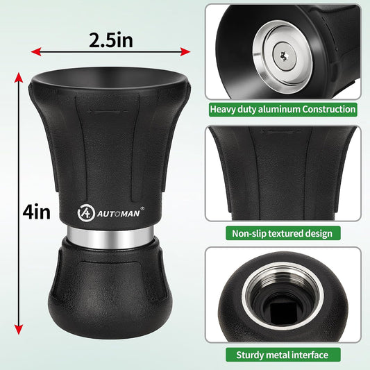 AUTOMAN Garden Hose Nozzle Heavy Duty, Fireman Hose Nozzle, High Pressure Water Hose Sprayer Nozzle, Adjustable Spray Nozzles for Washing Car, Cleaning Ground, Watering Plants, Showing Pets