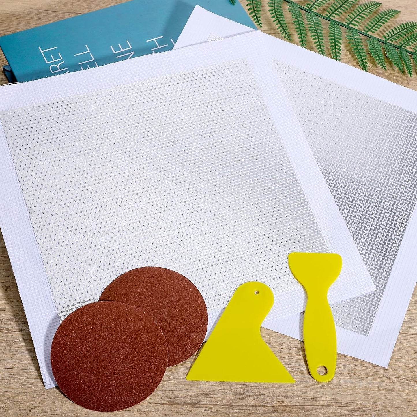 10 X 10 Inch Drywall Repair Patch, 6 Pack Drywall Repair Kit Large Hole PatchRepair for Drywalls Heavy Duty Self-Adhesive Mesh Drywalls Patch Kit, Wll Patchs Sheetrock Repairs for Drywall-Plaster Wall