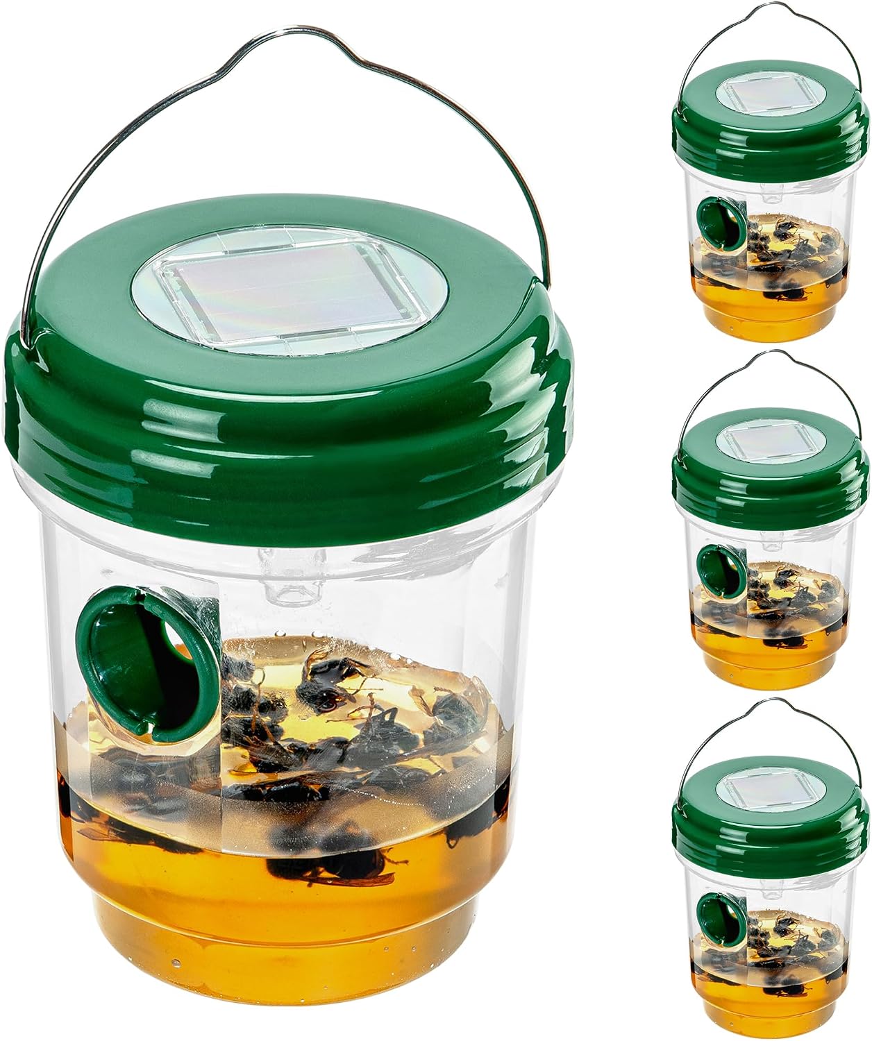 2 Pack Solar Wasp Trap Outdoor Hanging