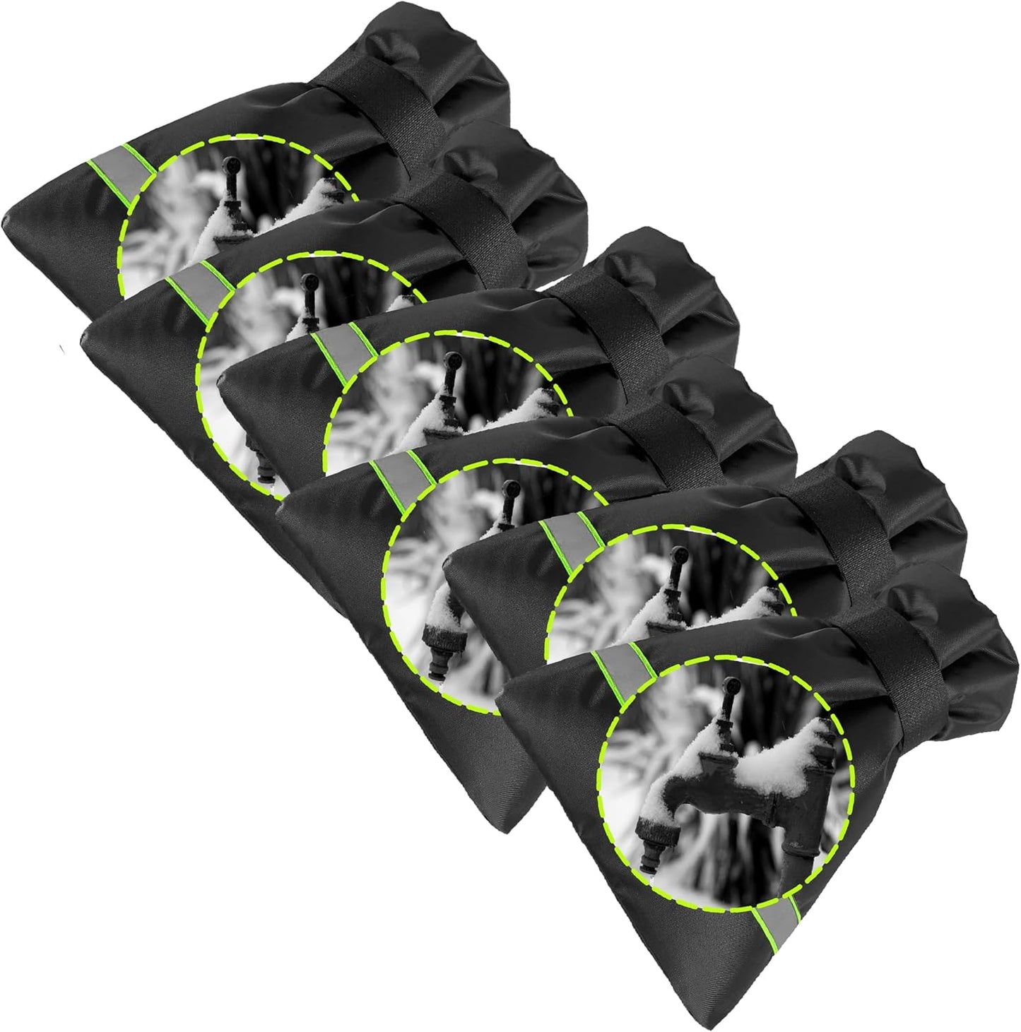 Outdoor Faucet Cover for Winter - Pro 7.1" W x 9.8" H - 2 Pack Outdoor Water Faucet Cover Socks for Winter Freeze Protection Pipe Insulation Reusable Waterproof Insulated Spigot backflow Cover