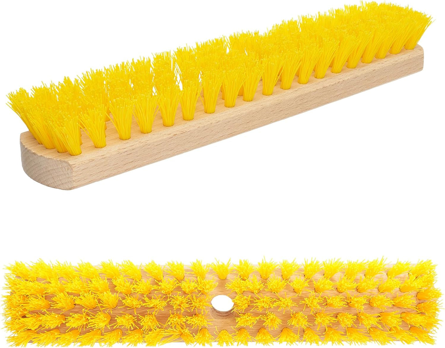 Deck Scrub Brush Head 7.87" - Heavy Duty Concrete & Wooden Deck Scrub Brush With Hard Nylon Bristles