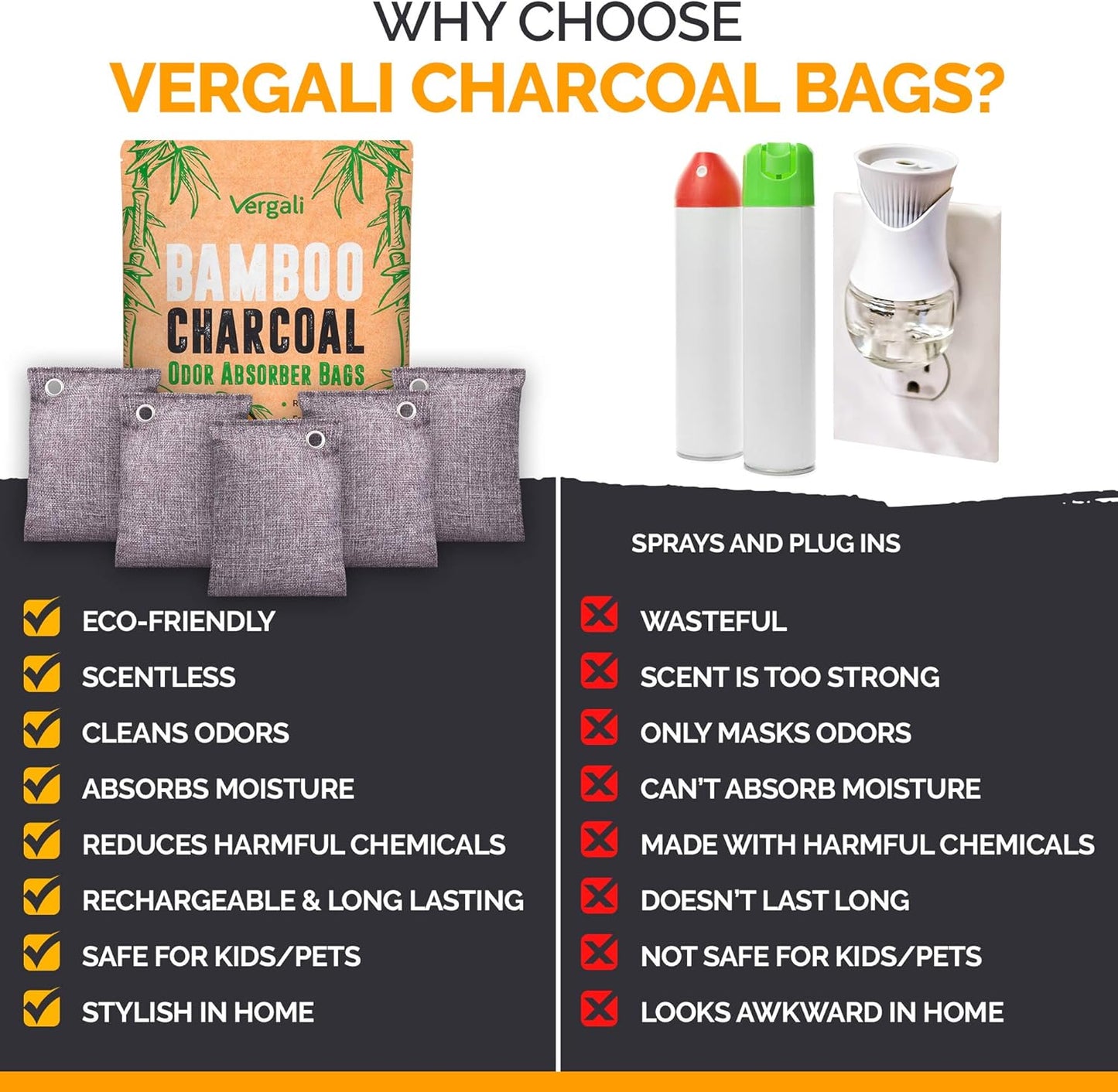 Activated Charcoal Shoe Odor Elimination Bags. Remove Strong Odors in Car, Closet, Basement. 6 Activated Charcoal Bags Odor Absorbers for Home. Bamboo Charcoals Air Purifying Bag Charcoals Deodorizer