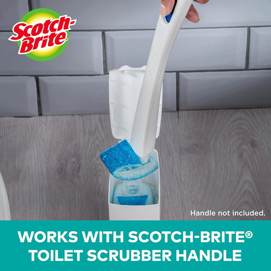 Scotch-Brite Disposable Toilet Scrubber Refills, 40 Refills | Removes Rust & Hard Water Stains, 10 refills per box, 4 Pack, 40 total scrubbers