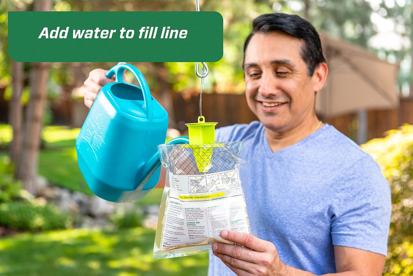 RESCUE! Outdoor Disposable Fly Trap – Hanging Fly Catcher with Attractant Bait, Fly Bag for Patio, Yard, Trash & Farm Areas – Easy-to-Use Outdoor Fly Control - 24 Traps