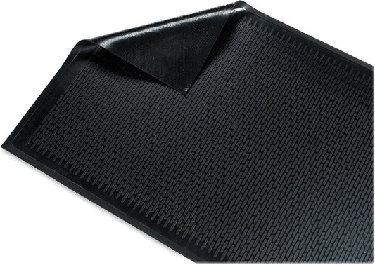 Genuine Joe Clean Step Scraper Floor Black Mat, 60" L x 36" W