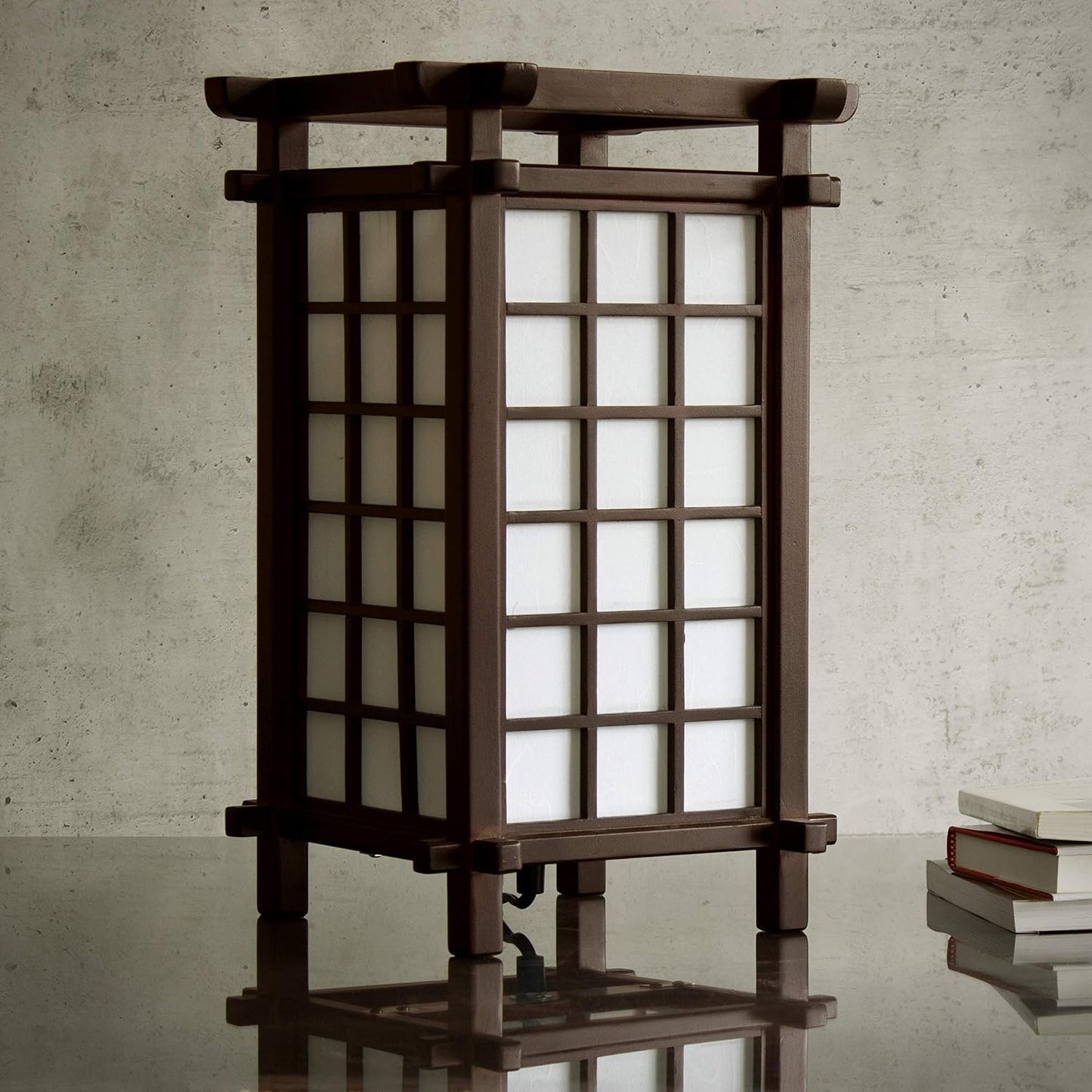 Red Lantern 17" Ido Lamp, Honey