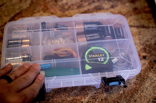 Plano Medium Battery Organizer, Clear