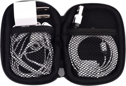 Black Universal Neoprene Zipper Headphone Headset Dock Charger Cable Organizer Electronics Accessories Case Various USB, Mp3, Charge, Cable organizer Pouch