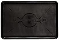 Gardener's Supply Company Entrance Boot Tray | Multi-Purpose All Weather Waterproof Indoor and Outdoor Shoe Mat Made with 100% Durable Recycled Plastic | 22" L x 15.5" W 2" Deep, Black - Size Small