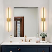 Morauroral Battery Operated Wall Sconces Set of 2, 10000mAh Rechargeable Sconces, 3000K-6000K Dimmable LED Wall Lamp with Remote, 24 Inch Black Gold Wireless Wall Lights for Bedroom, Living Room