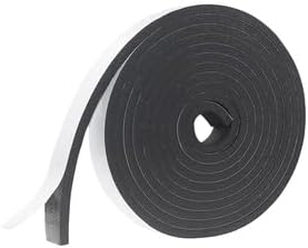 Weather Stripping Door Seal Strip for Doors and Windows, 1In x 1/8In x 33Ft x 2 Roll Foam Insulation Tape Self Adhesive,Sound Proof,Weatherstrip,Pipe Cooling, Air Conditioning Seal Strip - Colors A