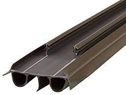 Double Bubble Kerf Door Sweep 31-3/4 Inches Wide, Energy Efficient Vinyl Seal for Exterior Doors, Easy Installation, Weatherproof Design, Keeps Drafts, Dust and Insects Out