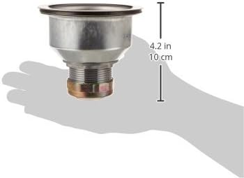 Keeney 1432SS Premium Deep Cup Sink Strainer with Fixed Post Basket, Stainless Steel