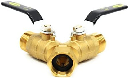 Fairview Industrial-Grade Garden Hose Splitter, Large Handles