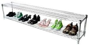 Shelving Inc. 12" d x 30" w Chrome Wire Shelving with 2 Tier Shelves, Weight Capacity 800lbs Per Shelf