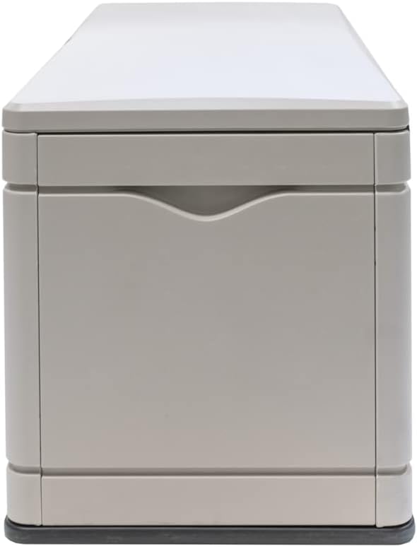 LIFETIME 60012 Extra Large Deck Box, 130 Gallon, Desert Sand/Brown