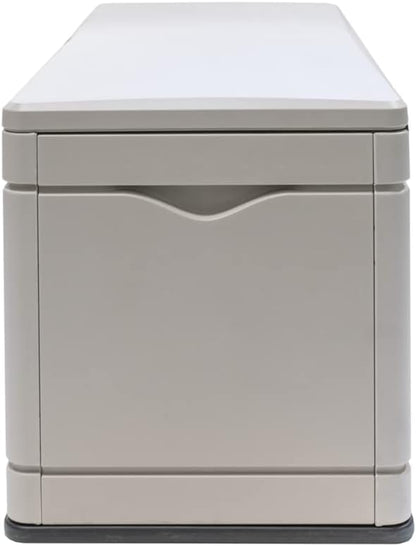 LIFETIME 60012 Extra Large Deck Box, 130 Gallon, Desert Sand/Brown