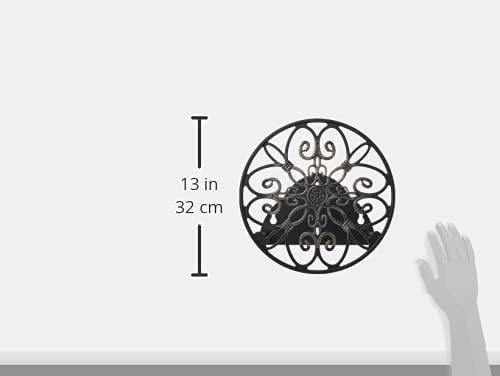Liberty Garden Products 670 Wall Mounted Decorative Hose Butler, Holds 125-Feet of , Black