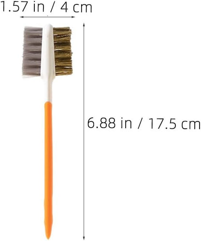 Alipis 3pcs Brush for Gas Stove Double-end Kitchen Countertop Cleaner Lightweight Sturdy Design for Efficient Removal for Home and Restaurant Use