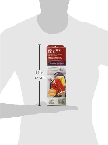 Safe-er-Grip Changing Lifestyles Drip Dry Portable Drying Rack, White with 3 Movable Arms, Swing Arm Suction Cup Towel Bar, Bath Towel Rack Hanger Towel Holder Organizer 11.5x17 Inch (Pack of 1)