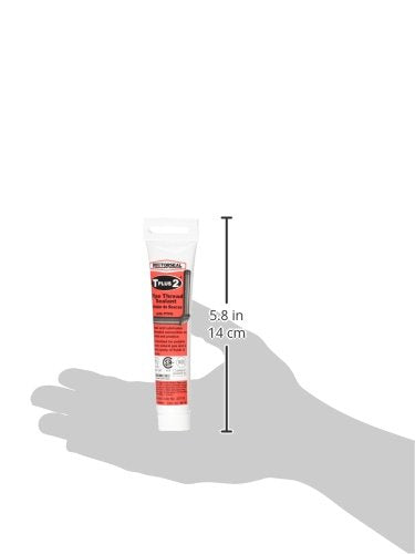 RectorSeal T Plus 2 23710 Pipe Thread Sealant, Non-Hardening, Synthetic Fibers, Contains No Other Metals, PTFE Enriched, Plumbing, 1 3/4 oz.