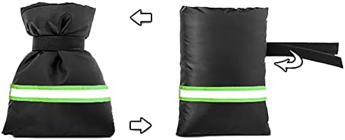 Outdoor Faucet Cover with Reflective Strip, Black Waterproof Winter Protection, 4-Pack Insulated Socks for Freeze Prevention