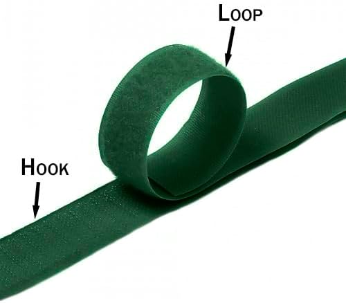 1 inch Black Hook and Loop Tape 1 Yd Self Adhesive Tape Sticky Back Heavy Duty Fastener Ideal for Window Fixing Net Carpets DIY Project Handmade Craft Home Office